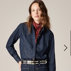 Jules Tuxedo Shirt in Denim